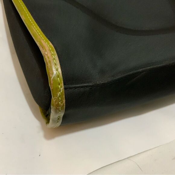 Rowallan Of Scotland shoulder bag double Strap Womens Black Green Leather Trim - Picture 10 of 14